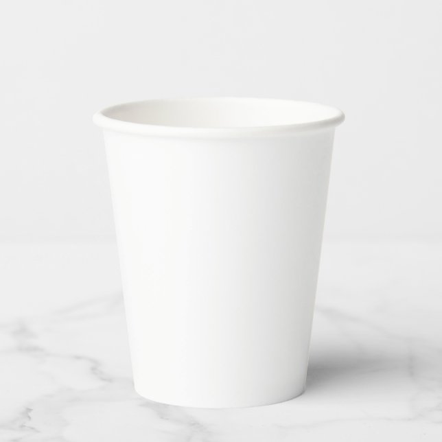Paper Cups Size: 8oz Paper Cup, Lid: None (Front)