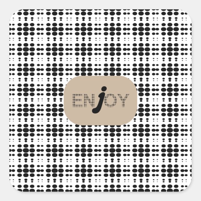 Paper cups square sticker (Front)