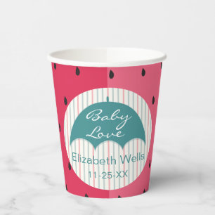 Paper Cups "Watermelon Umbrella" 8 oz.