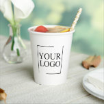 Paper Cups With Lids Custom Disposable Coffee Logo<br><div class="desc">You can customize it with your photo,  logo or with your text.  You can place them as you like on the customization page. Modern,  unique,  simple,  or personal,  it's your choice.</div>