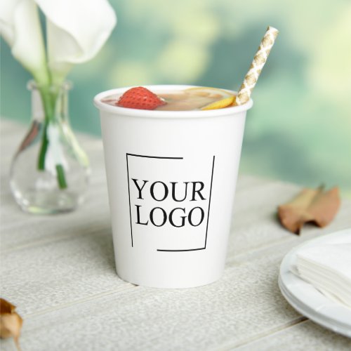 Paper Cups With Lids Custom Disposable Coffee Logo