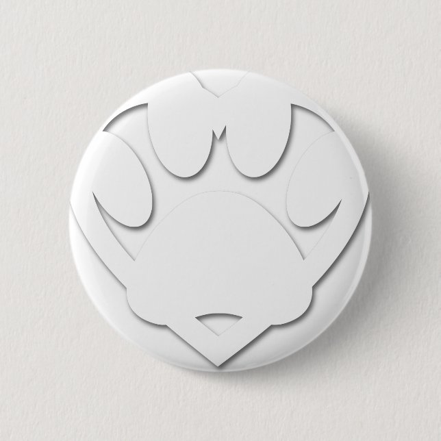 Paper Cut Dog Paw And Heart Shape Button (Front)