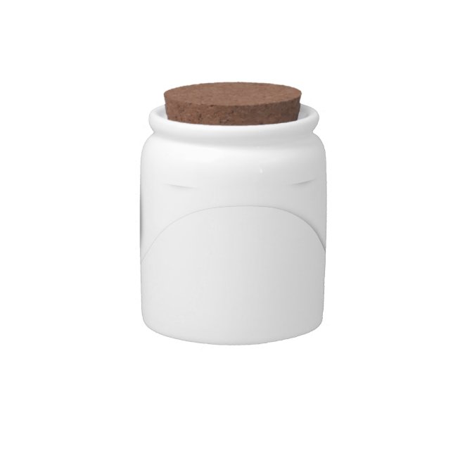 Paper Cut Dog Paw And Heart Shape Candy Jar (Front)