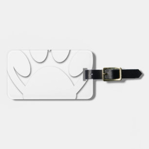Paper Cut Dog Paw And Heart Shape Luggage Tag