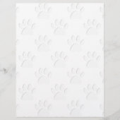 Paper Cut Dog Paw Pattern (Front)