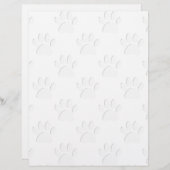Paper Cut Dog Paw Pattern (Front/Back)