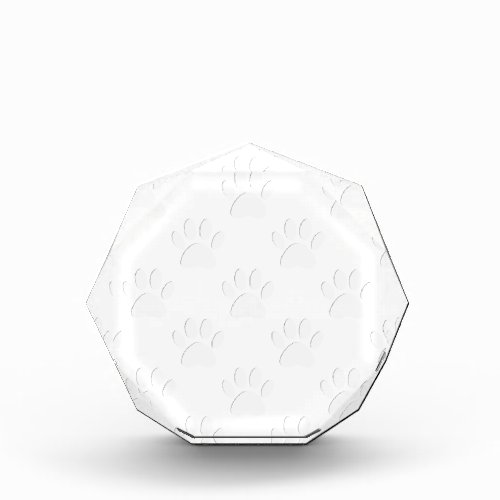 Paper Cut Dog Paw Pattern Award