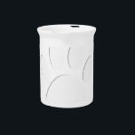 Paper Cut Dog Paw Print Beverage Pitcher<br><div class="desc">A dog paw print cut out of paper. 
All digital image. No actual paper is cut to create the image.</div>