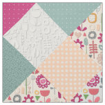 paper cut flower diamonds fabric