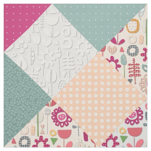 paper cut flower diamonds fabric