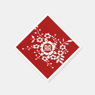 Paper Cut Flowers • Double Happiness Napkins