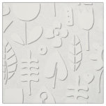 paper cut flowers white silver fabric