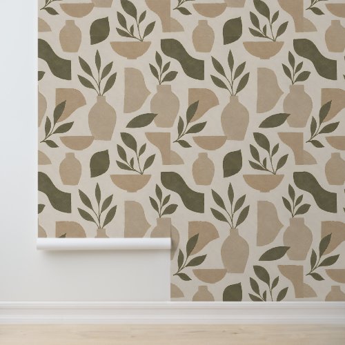 Paper Cut Garden Organic Modern Peel and Stick Wal Wallpaper