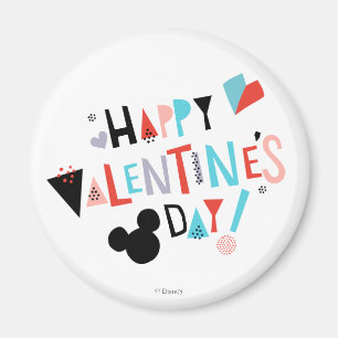Paper Cut Mickey   Happy Valentine's Day Magnet