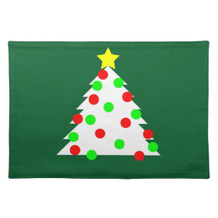 Paper Cutout Christmas Tree Placemat