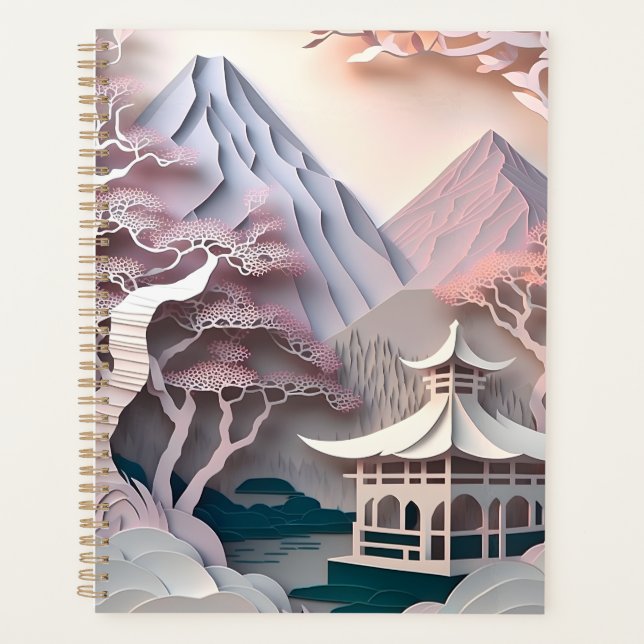 Paper Cutout Pavilion Landscape Planner (Front)