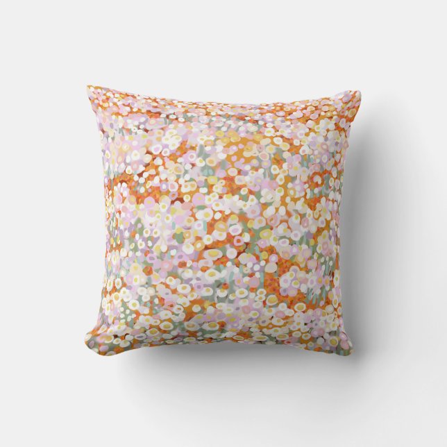 Paper Daises Australian wildflowersThrow Pillow (Front)