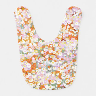 Paper daises strawflowers  baby bib