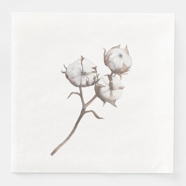 Paper Dinner Napkins with Cotton Design (Front)