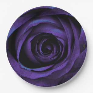 Paper Dinner Plate HAMbWG Rose Purple