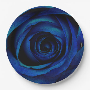 Paper Dinner Plate HAMbyWG Blue Rose