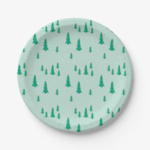 Paper dish with Christmas design.