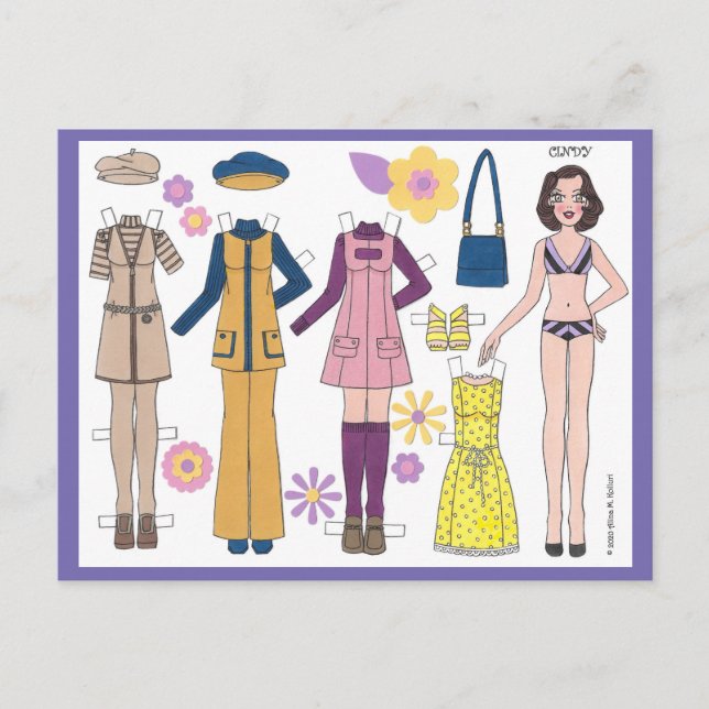 Paper Doll Postcard (Front)