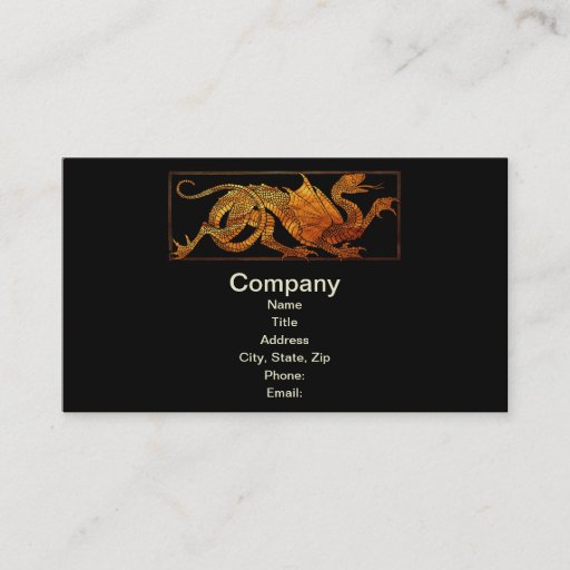 Customizable Paper Dragon Business Cards