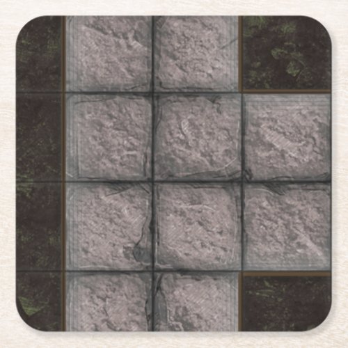 Paper dungeon tile coasters T section