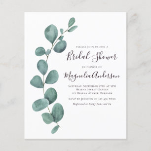 PAPER Eucalyptus Bridal Shower Invitation