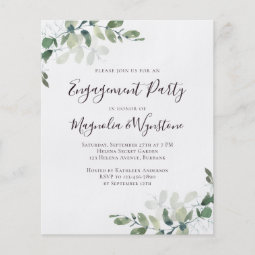 PAPER Eucalyptus Engagement Party Invitation Zazzle PAPER Eucalyptus Engagement Party Invitation Zazzle