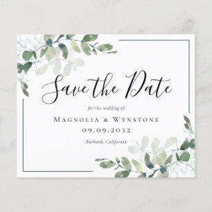 PAPER Eucalyptus Wedding Save The Date