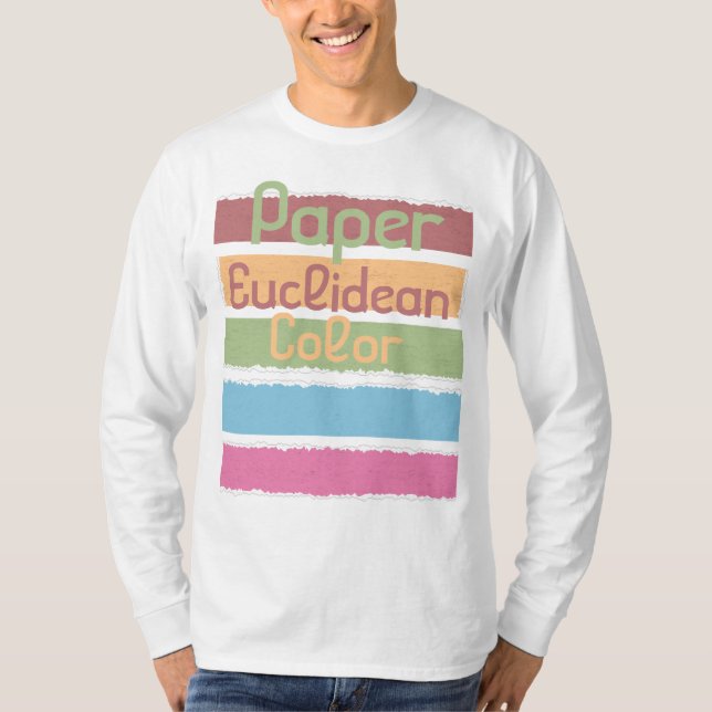 Paper Euclidean Color T-Shirt (Front)