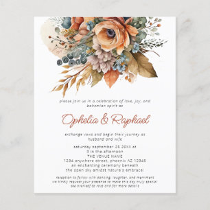 PAPER Fall Florals Terracotta Boho Wedding