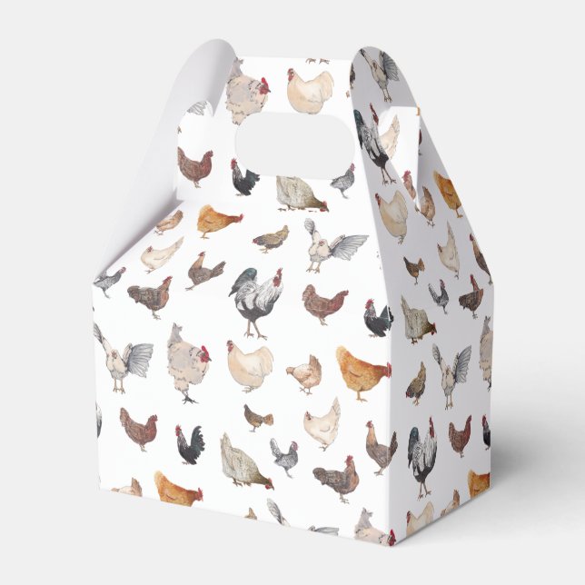 Paper Favor Box, Gable 4x2.5x5 Favor Boxes (Front Side)