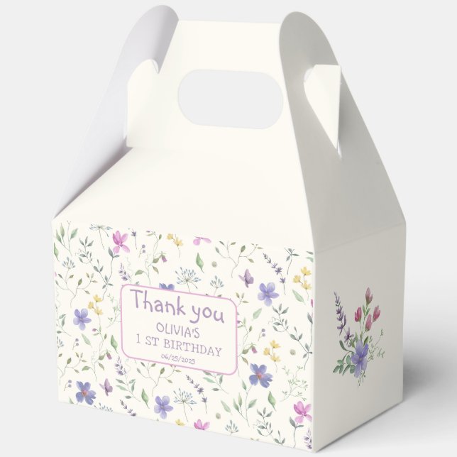Paper Favor Box, Gable 5x3x6.5 Favor Boxes (Front)