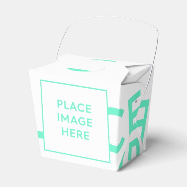 Paper Favor Box, Take Out 2x2x2.75 Boxes (Front Side)