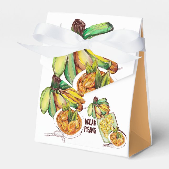 Paper Favor Box, Tent 3x1.5x3.25 Boxes (Front Side)