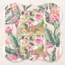 Paper flower coasters