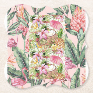 Paper flower coasters