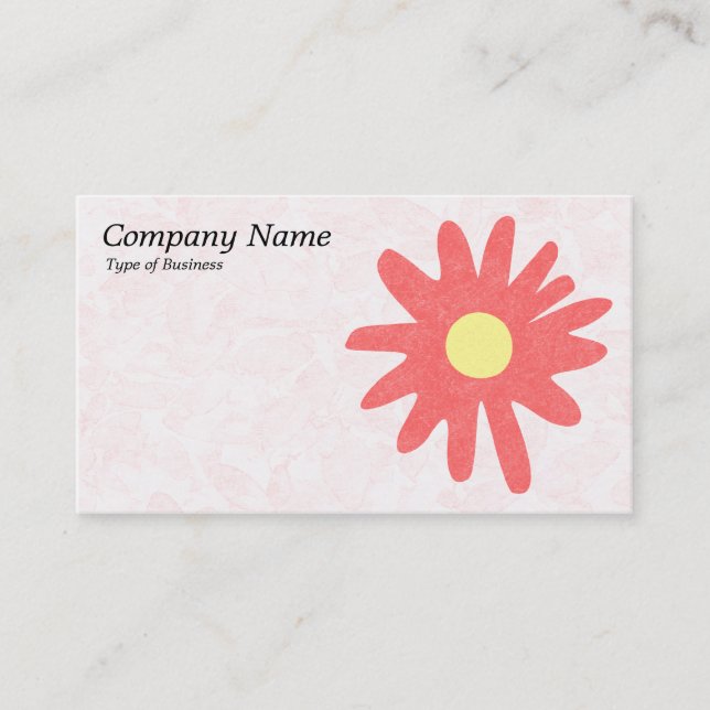 Paper Flower - Tropical Pink Business Card (Front)
