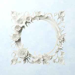 paper flower wall decal