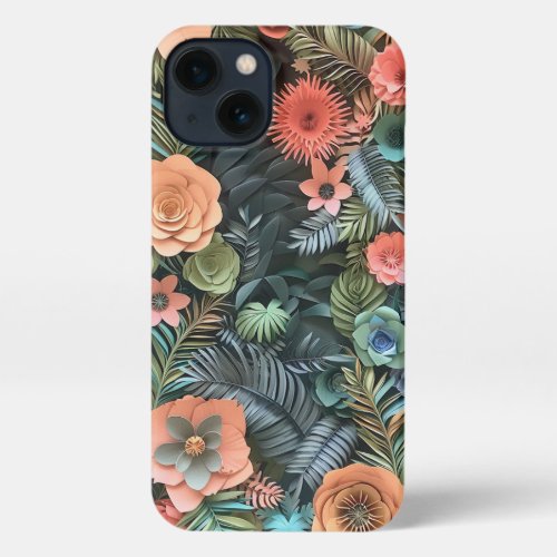 Paper Flowers iPhone 13 Case