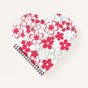 Paper flowers notebook