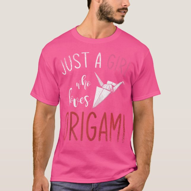 Paper Folding Art Origami Master Girls Women Origa T-Shirt (Front)