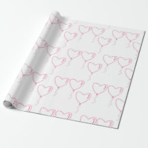 Paper for wrapping gifts for Valentine's Day 