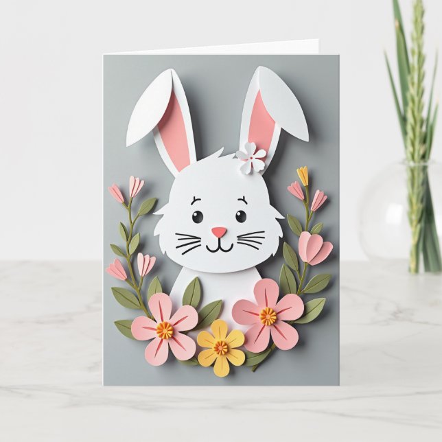Paper Friend Floral Art Card (Front)