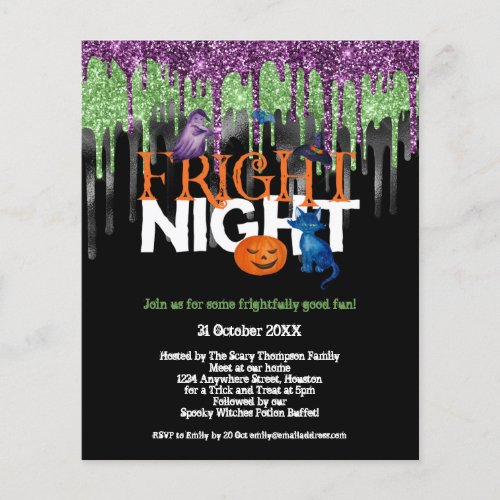 PAPER  Fright Night Glitter Drip Halloween Party 