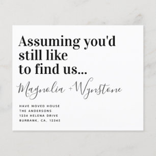 PAPER Funny Moving House Announcement