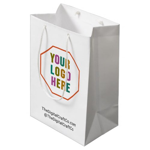 Paper gift bags with custom company logo no minim